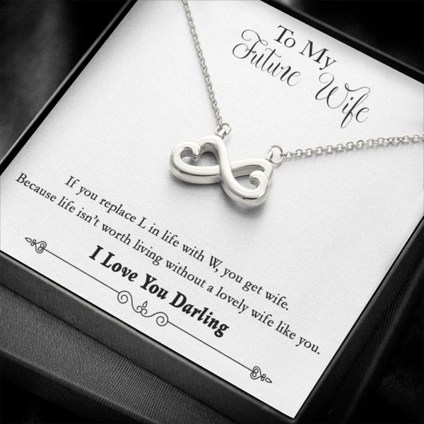 Buy rakva 925 Sterling Silver Gift Future Wife Necklace, To My Future Wife  Necklace Future Wife Gifts Necklace Future Wife Gifts Fiancee Gifts at  Amazon.in